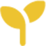 Icono amarillo de embudo de filtro